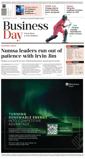 Cover of Business Day