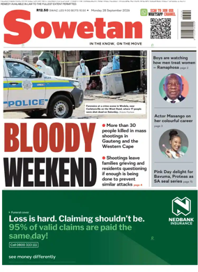 Cover of Sowetan