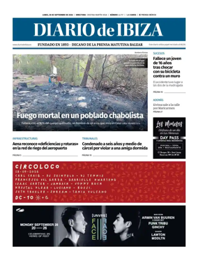 Cover of Diario de Ibiza