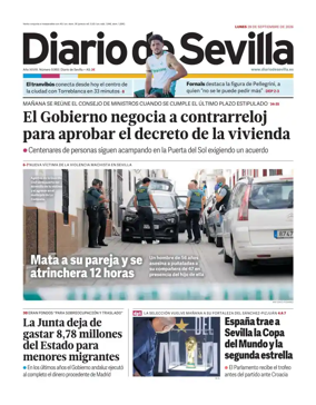 Cover of Diario de Sevilla