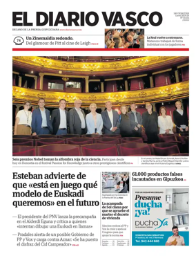 Cover of Diario Vasco (Oarsoaldea)