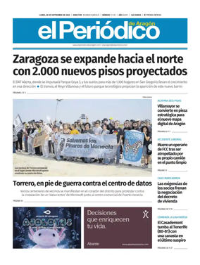 Cover of El Periodico Aragon