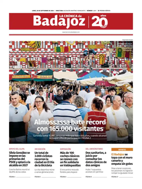 Cover of La Cronica de Badajoz BE