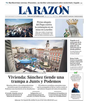 Cover of La Razon (Levante)