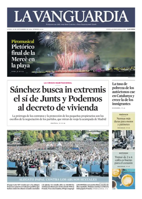 Cover of La Vanguardia