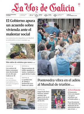 Cover of La Voz de Galicia (Arousa)