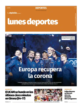 Cover of Lunes Deportes
