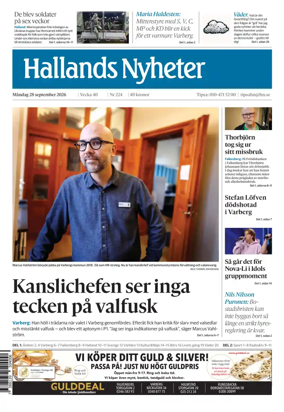 Cover of Hallands Nyheter
