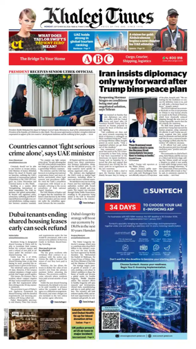 Cover of Khaleej Times