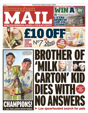 Cover of Birmingham Mail