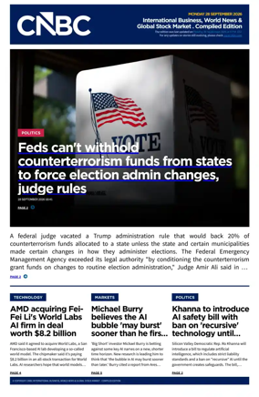 Cover of CNBC