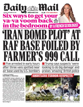 Cover of Daily Mail
