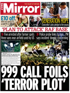 Cover of Daily Mirror