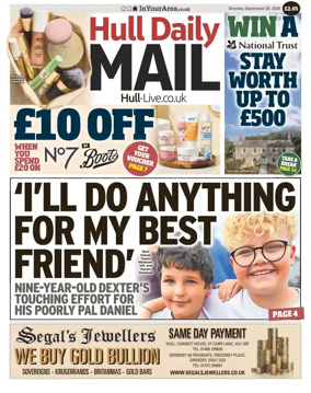 Cover of Hull Daily Mail