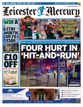 Cover of Leicester Mercury