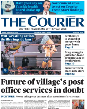 Cover of The Courier & Advertiser (Perth and Perthshire Edition)