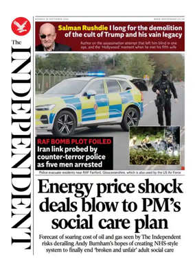 Cover of The Independent
