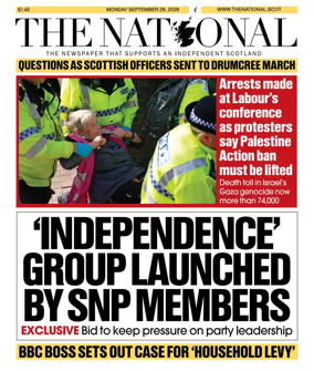 Cover of The National (Scotland)