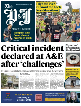 Cover of The Press and Journal (Inverness Highlands and Islands)