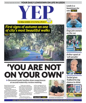 Cover of Yorkshire Evening Post