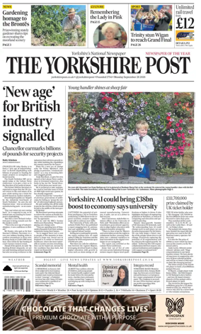 Cover of Yorkshire Post