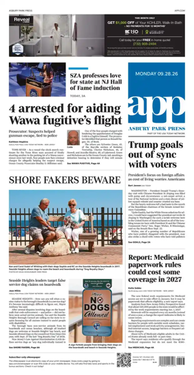 Cover of Asbury Park Press