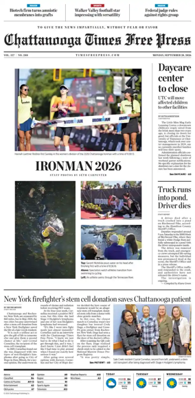 Cover of Chattanooga Times Free Press