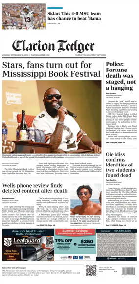 Cover of Clarion Ledger