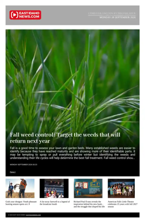 Cover of East Idaho News