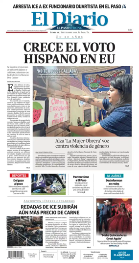 Cover of El Diario de El Paso