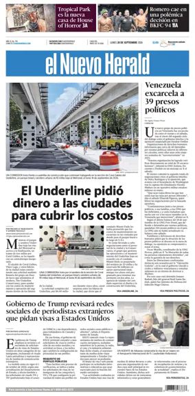 Cover of El Nuevo Herald