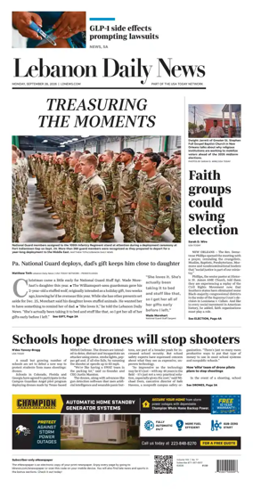 Cover of Lebanon Daily News