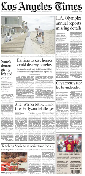 Cover of Los Angeles Times