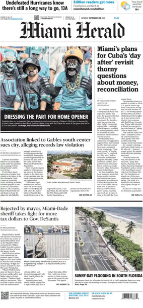Cover of Miami Herald