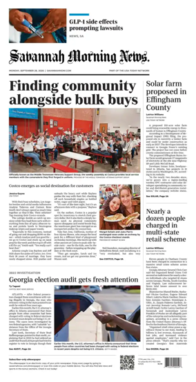 Cover of Savannah Morning News