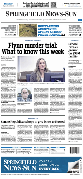 Cover of Springfield News-Sun