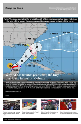 Cover of Tampa Bay Times TFP