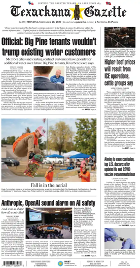Cover of Texarkana Gazette