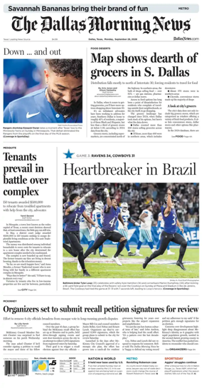 Cover of The Dallas Morning News