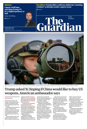 Cover of The Guardian (USA)