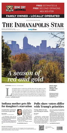 Cover of The Indianapolis Star