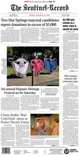 Cover of The Sentinel-Record