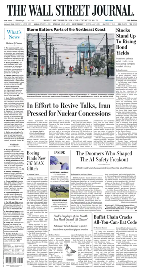 Cover of The Wall Street Journal