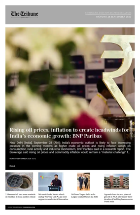 Cover of Tribune India - Compiled Edition