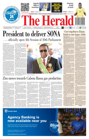 Cover of The Herald (Zimbabwe)