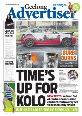Cover of Geelong Advertiser