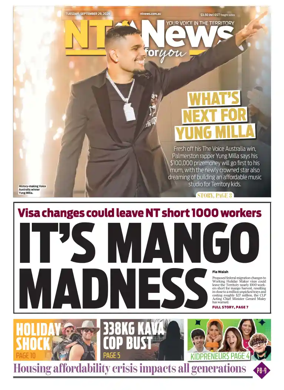 Cover of NT News