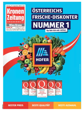 Cover of Kronen Zeitung