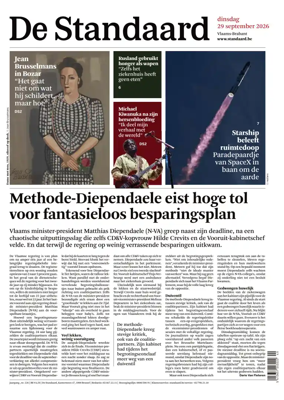 Cover of De Standaard