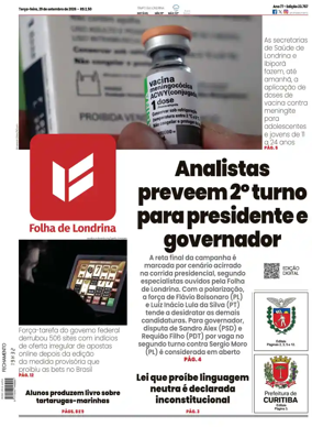 Cover of Folha de Londrina
